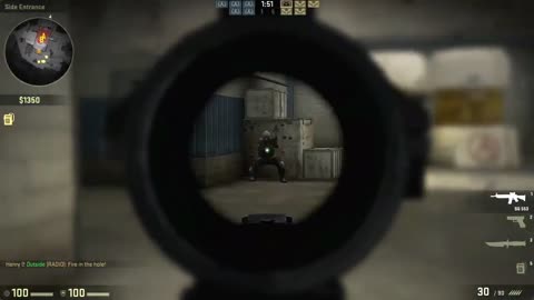 I secretly attacked on counter terrorist.