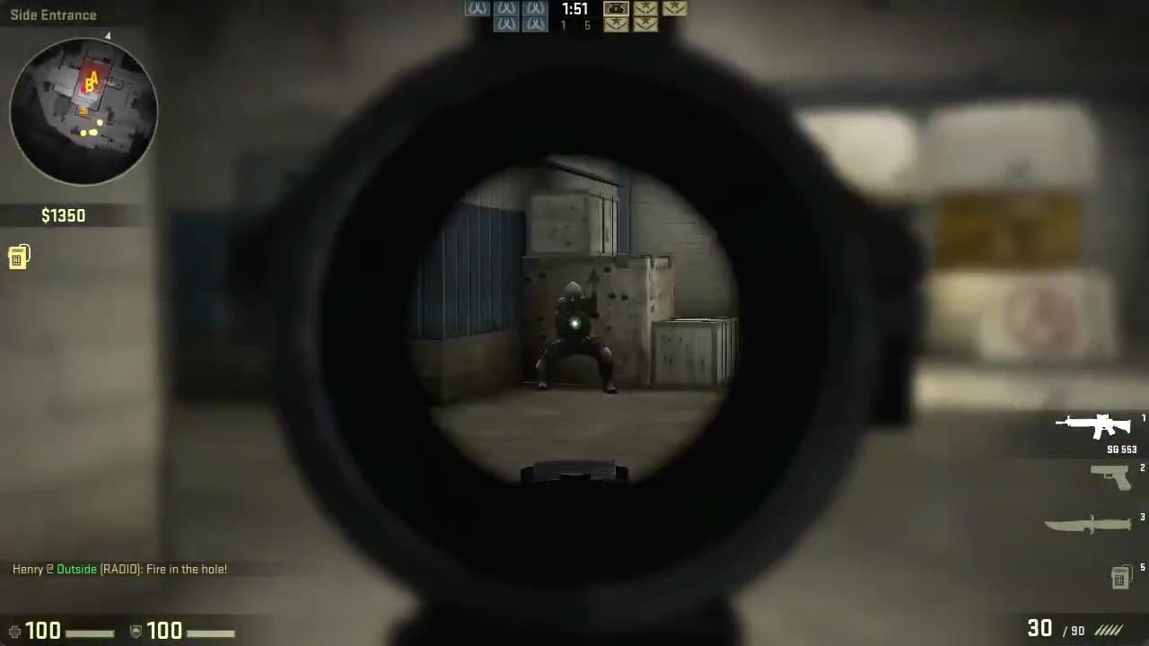 I secretly attacked on counter terrorist.