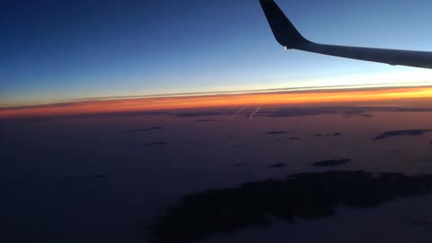 View from plane window over the clouds.⛅