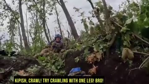 Evacuation of a wounded Ukrainian soldier, Bakhmut direction, 3rd Assault Brigade.