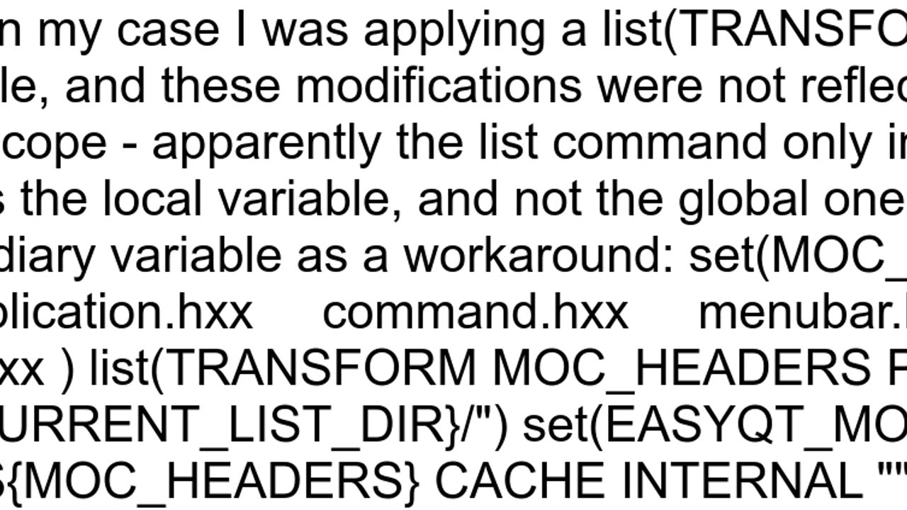 How to share variables between different CMake files
