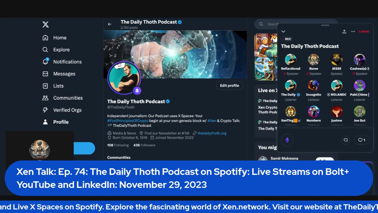 Xen #Crypto Talk: The Daily Thoth Podcast