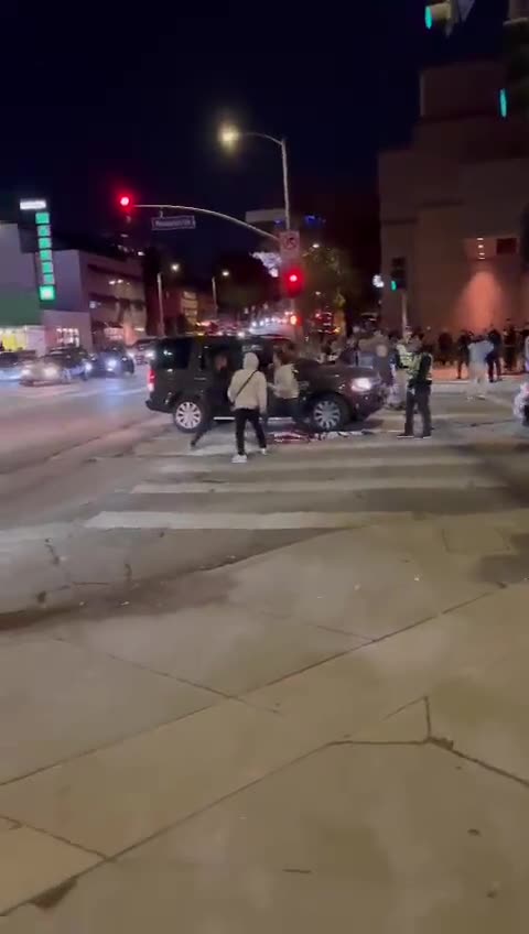 Anti-Israel protesters are physically attacking Jews attending a screening of the Oct. 7th attack