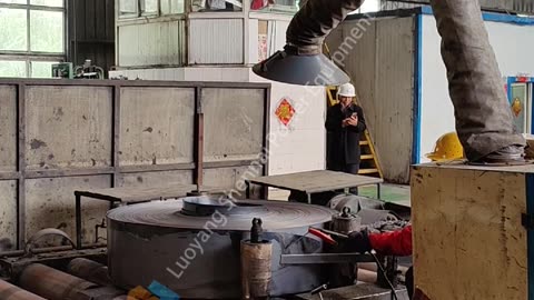The rolled steel sheets are made into round steel