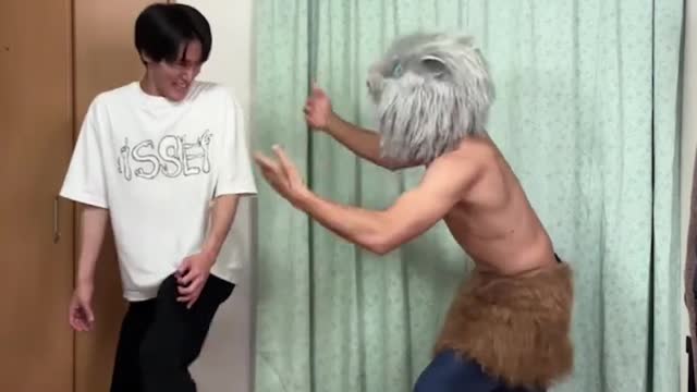 ISSEI funny video 😂😂😂 challenge with Inosuke🔥 #shorts
