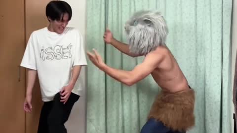 ISSEI funny video 😂😂😂 challenge with Inosuke🔥 #shorts