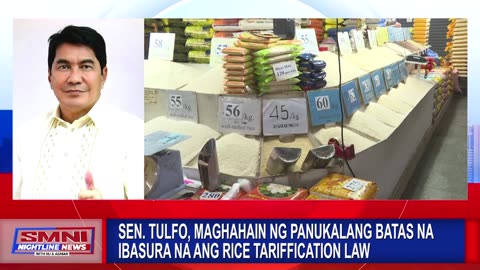 Sen. Tulfo, maghahain ng panukalang batas na ibasura na ang Rice Tariffication Law