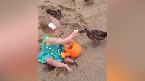 Funniest Babies on the Beach | Cute Baby Funny Moments
