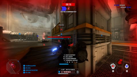 Star Wars Battlefront 2: Instant Action Co-Op Mission First Order MC85 Star Cruiser Gameplay