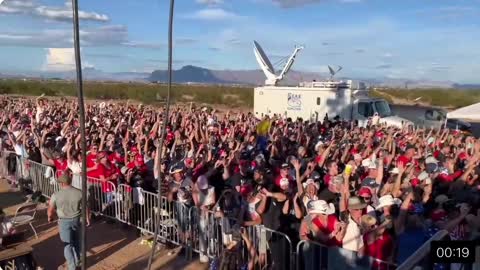 Ben Bergquam Shows MASSIVE Crowd At Arizona Trump Rally