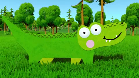 The BIG Silly Crocodile | Animated Crocodile Story For Kids