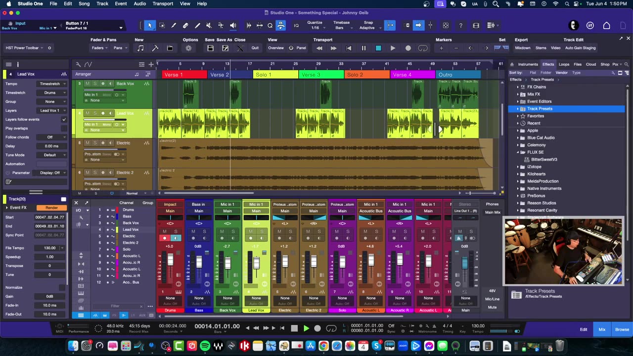 PreSonus Studio One - Selecting Multiple Events - Home Recording Coach