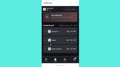 BIG MINING MINI APP BOT TELEGRAM CSPR.FANS