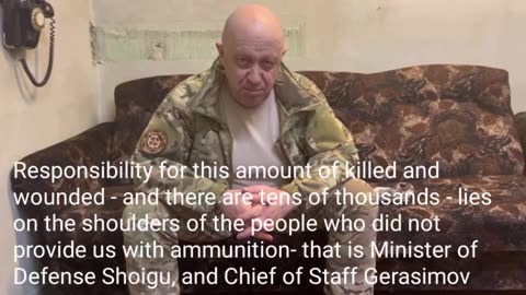Wagner PMC Chief Prigozhin continues to blast Defense Minister Shoigu and Chief of Staff Gerasimov