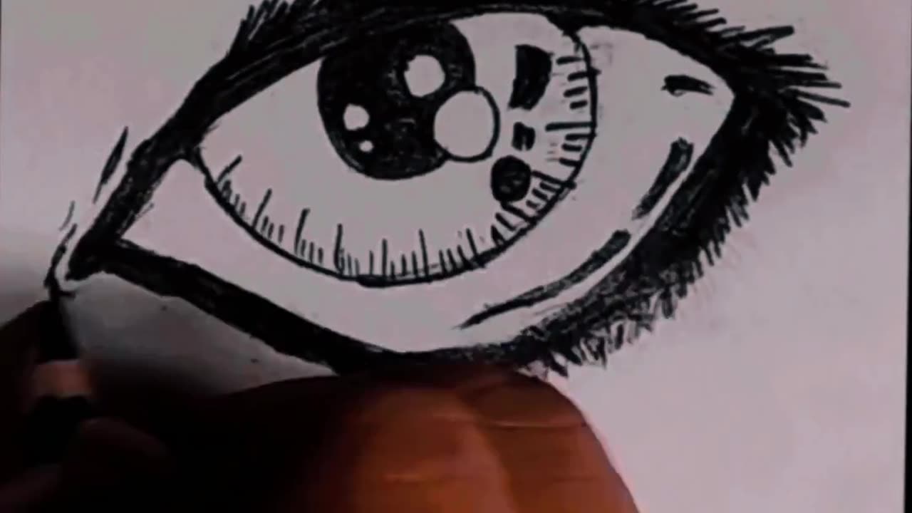 EASY WAY TO DRAW ANIME EYE | HOW TO DRAW ANIME EYE #EYE #FUNART #reels #trend #viralvideo #eye #SHOR