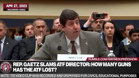 Gaetz Grills ATF Director Over Abuse Of Power