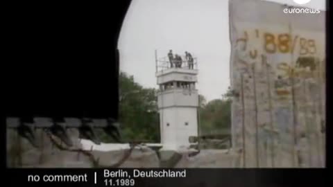 The fall of the Berlin Wall in 1989