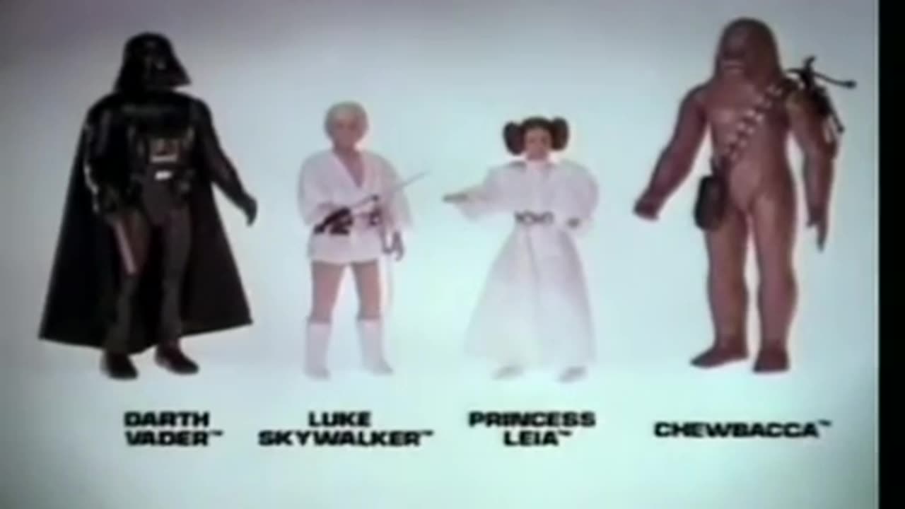 Star Wars 1977 TV Vintage Toy Commercial - Kenner Large Size Action Figures