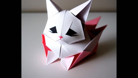 Origami Cat Picture 📄