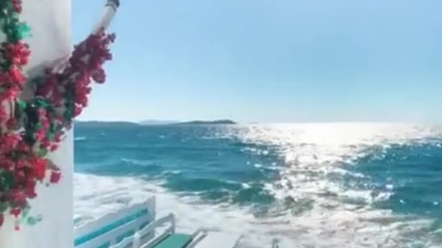 Restaurant on the sea looks like scene from a fairytale