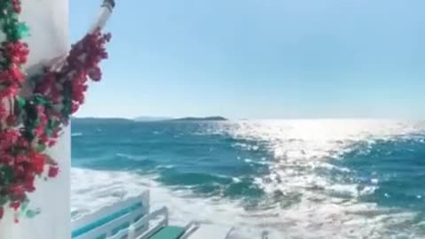 Restaurant on the sea looks like scene from a fairytale