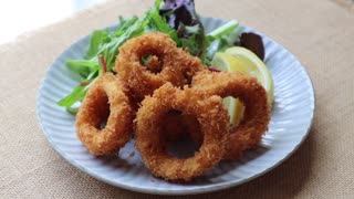 Fried Squid Rings - Japanese Cooking 101