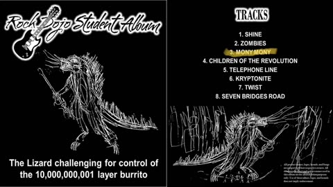 Rock Dojo: Student Album #20 "Thelizardchallengingforcontrolofthe10,000,000,001layerburrito" Full album