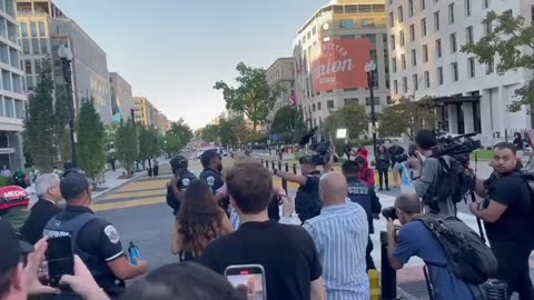 Meanwhile BREAKING: A man attempted to self immolate in front