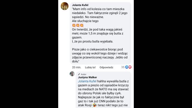 Ani rosyjska, ani upadlinska, ani rakieta, tylko butla z gazem?
