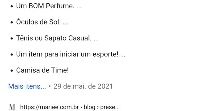 O QUE OS HOMENS GOSTAM DE GANHAR