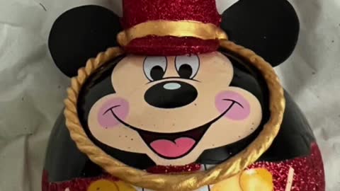 Disney Parks Mickey Mouse Soldier Nutcracker Glass Ball Ornament #shorts