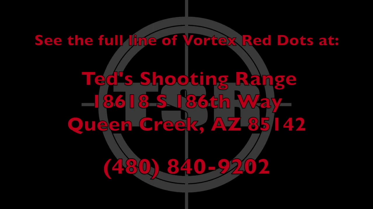 Vortex Red Dot's at Ted's Shooting Range! Sparc, Solar & Crossfire