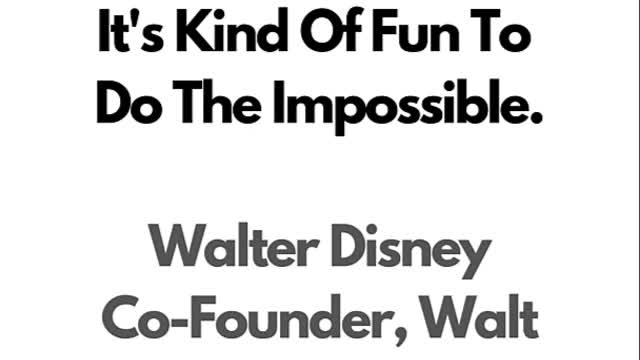 Daily Motivation 🔥 Walt Disney Thoughts On Doing The Impossible 🔥 #shorts 🔥 #makemoneyonline