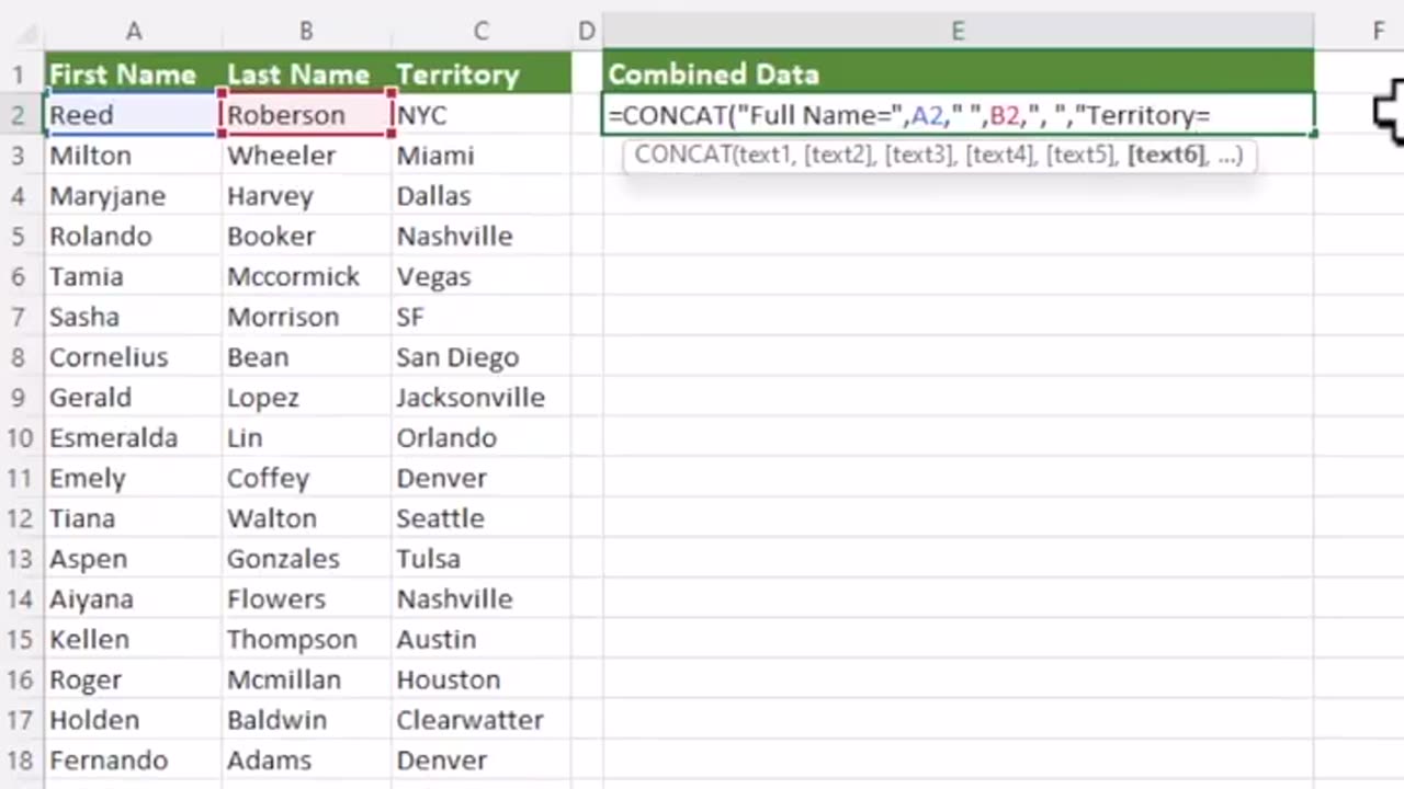 Merging manually is so last year! Use this tip Instead 🪄 Excel Software #exceltips