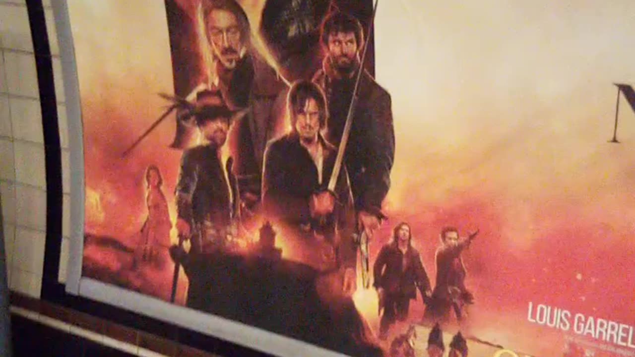 Three Musketeers Movie from France in London Metru