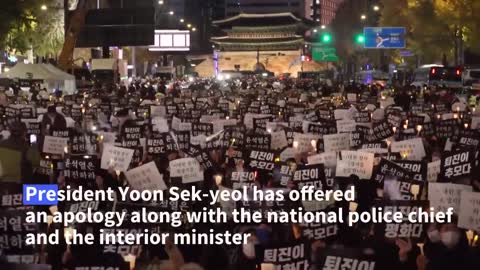 Candlelight vigils mourn South Korea Halloween disaster victims