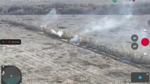 Ukrainian Tank Fires On Russian Lines from Nearly Point-Blank Range