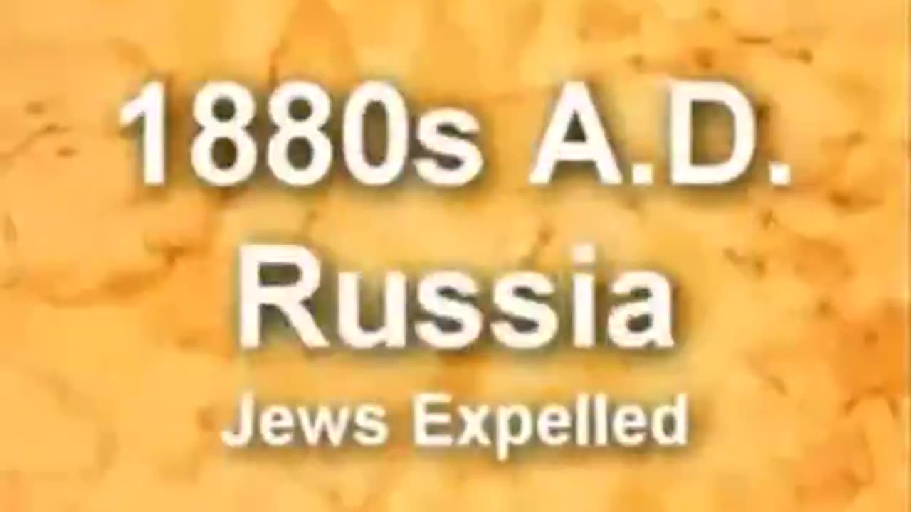 109 Countries and Never their fault Jewry was threw out of 109 countries