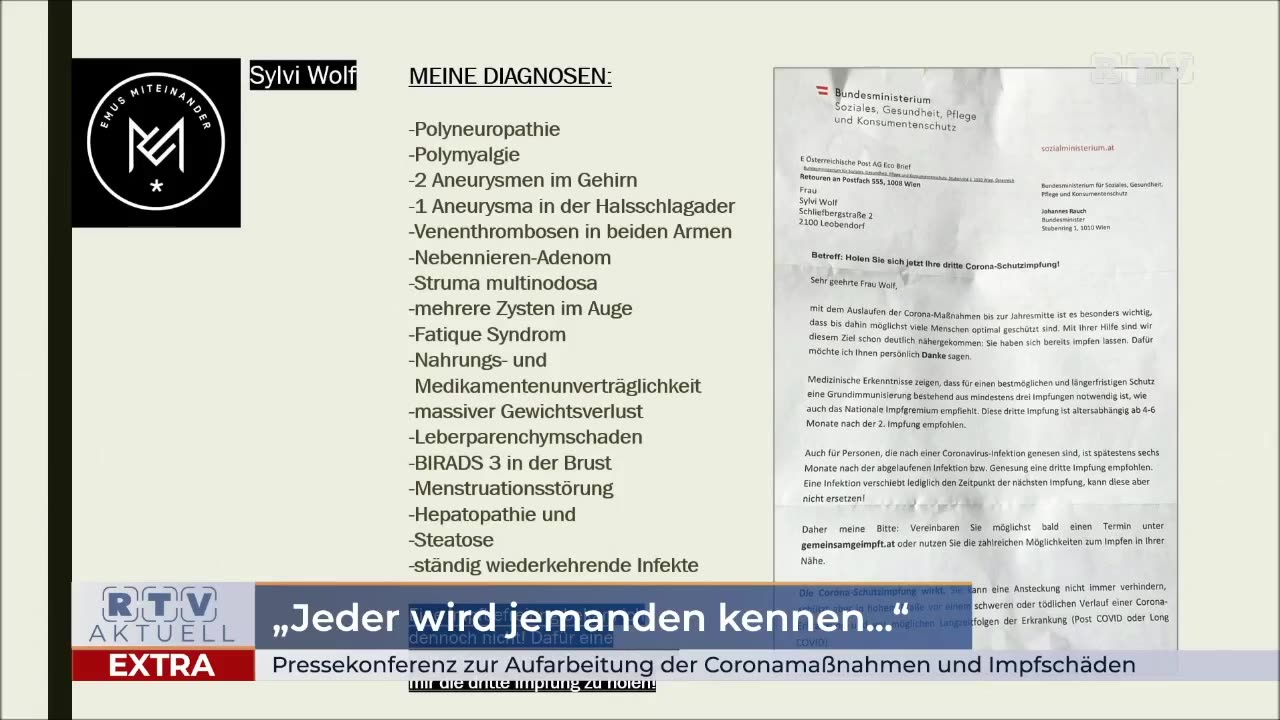 Sylvi Wolf - Schwere gesundheitliche Schäden durch "Corona-Impfung"