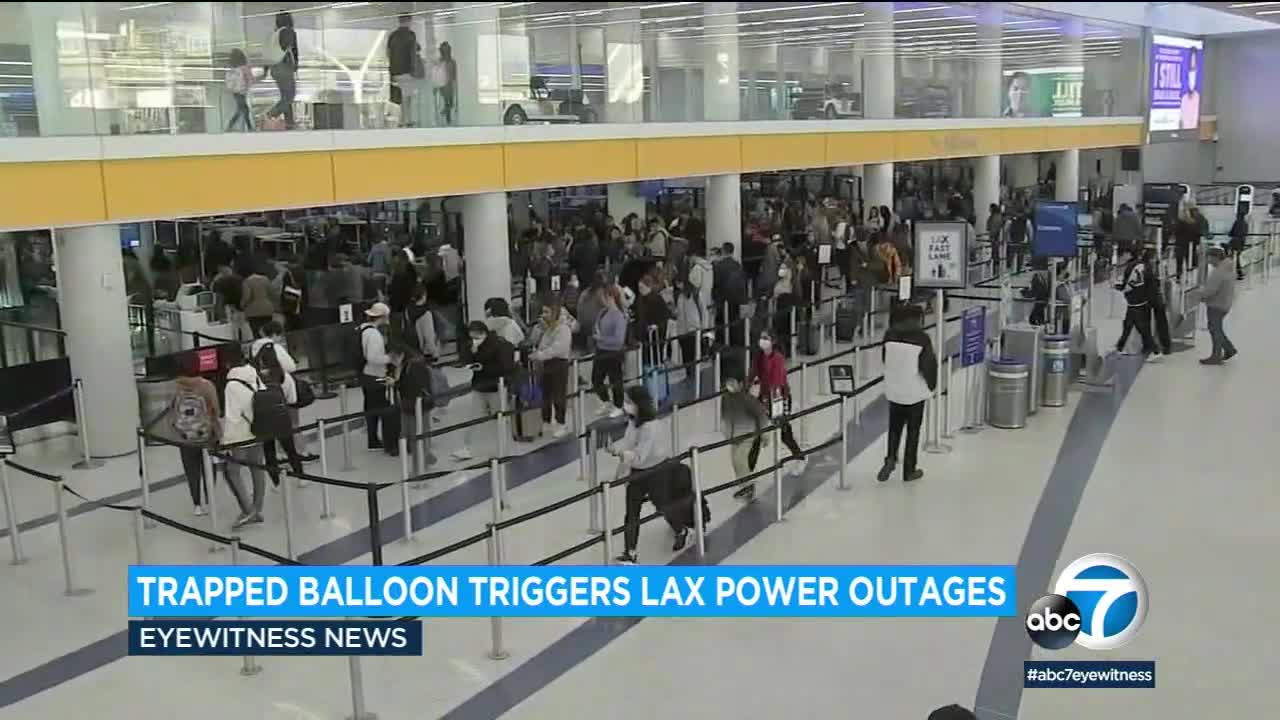 Trapped balloon triggers LAX power outage that resulted in 'stuck elevator' calls