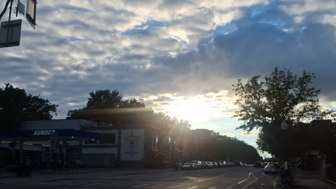 A created covering being pumped into the atmosphere.
