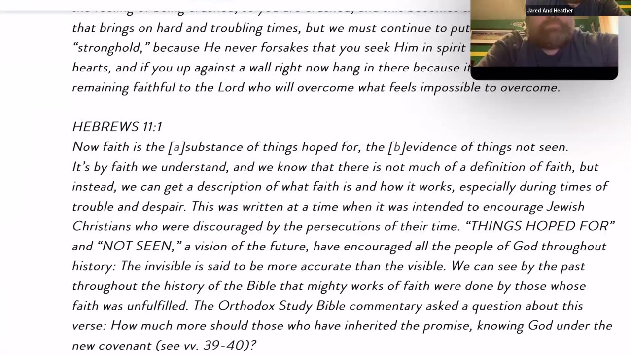 The Lord is our Stronghold When we are Crushed, and by Faith, We Understand...