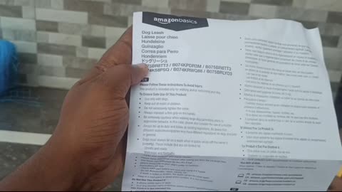 Unboxing dog leash order from Amazon