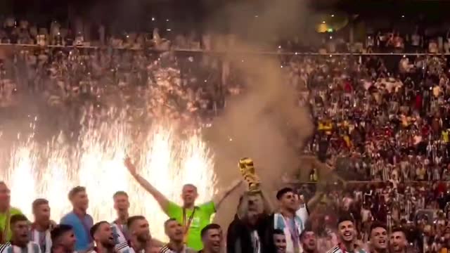 World CupFinally won the championship,Let's celebrate together!
