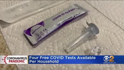 4 free COVID tests available per household