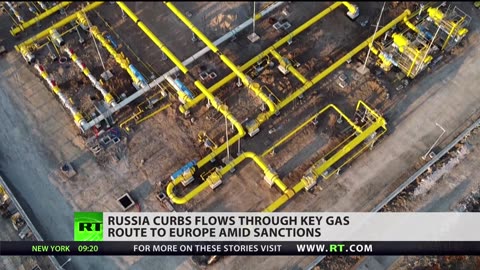 Russia Reduces Gas Flow to Europe