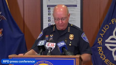 Rochester Police holding a briefing after a mass shooting at MLK Park