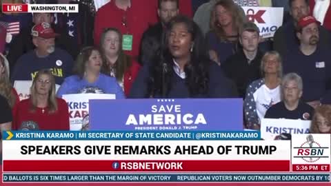 Kristina Karamo, the next SoS in Michigan, is dropping truth bombs on the crowd