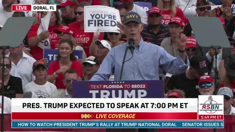WATCH: Sen. Rick Scott Remarks During Trump Rally in Doral, Florida - 7/9/24