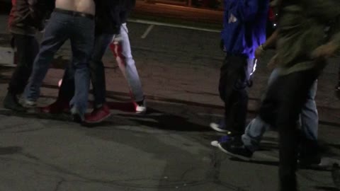 Two Men Jumped Over Small Confederate Flag on Pickup